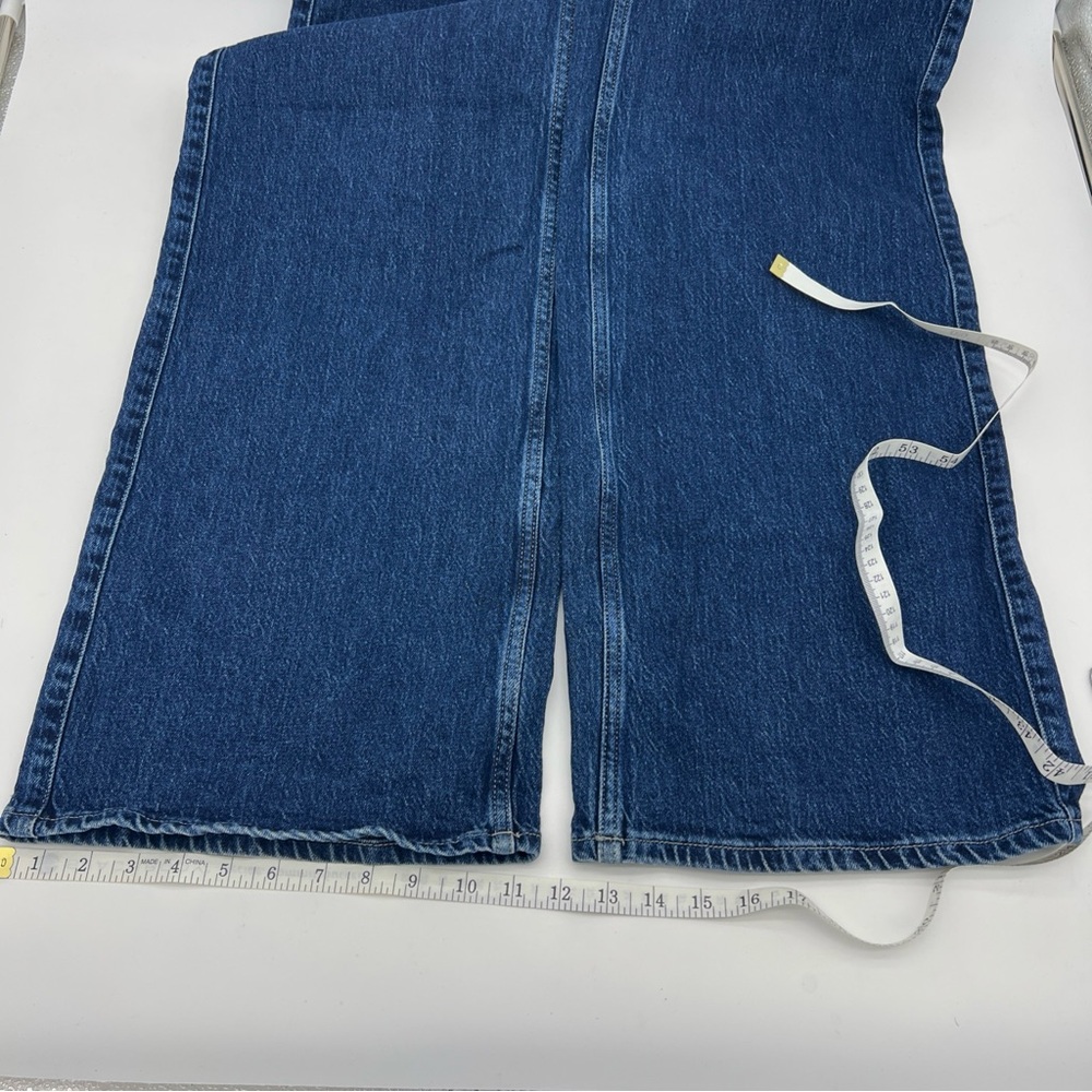 BDG Urban Outfitters A-Wide Skater Baggy Hi Rise Jeans Size 25 Dark Wash - Picture 9 of 12